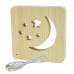 Drevená lampa AmbiWood 32656, mesiac a hviezdy Drevená lampa AmbiWood 32656, mesiac a hviezdy