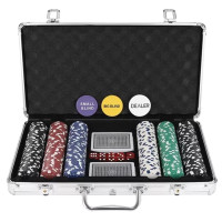 Poker s 300 žetónmi a kufríkom Malatec 23528