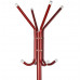 Kovový vešiak na kabáty červený, Isot5343, 175cm