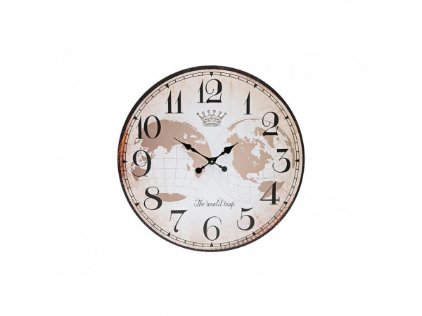 Nástenné hodiny The World Map, Wur0539, 59cm Nástenné hodiny The World Map, Wur0539, 59cm