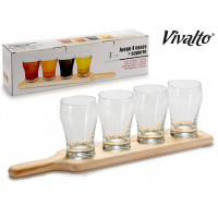 Drevený stojan s pohármi Vivalto 2134, 270 ml