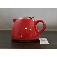Keramický mini čajník s filtrom Eub 650 ml, červený