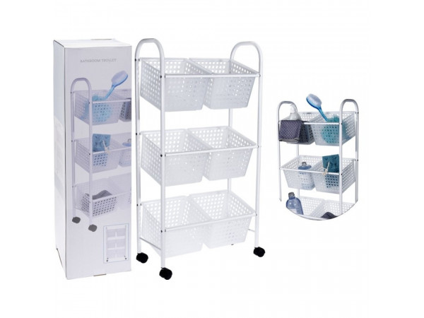 Kúpeľňový vozík so 6 košmi Bathroom Solutions 3042, 75 cm Kúpeľňový vozík so 6 košmi Bathroom Solutions 3042, 75 cm