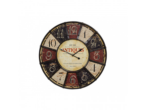 Nástenné hodiny Vintage, Antiques 1909, Wur8432, 58cm Nástenné hodiny Vintage, Antiques 1909, Wur8432, 58cm