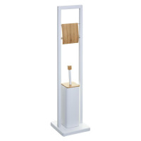 WC kefa s držiakom na toaletný papier, 5five, biela WC kefa s držiakom na toaletný papier, 5five, biela