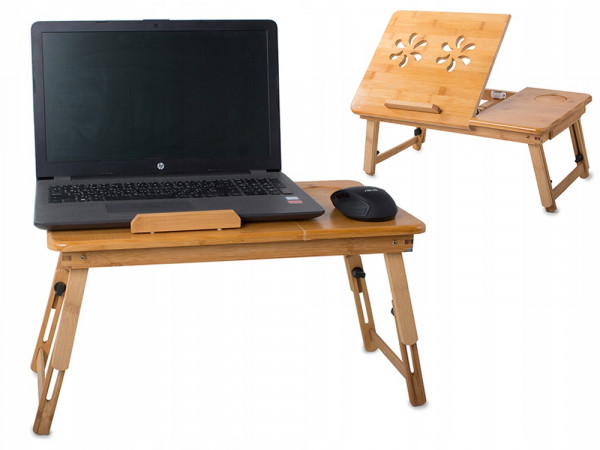 Bambusový skladací stolík na notebook VG1294