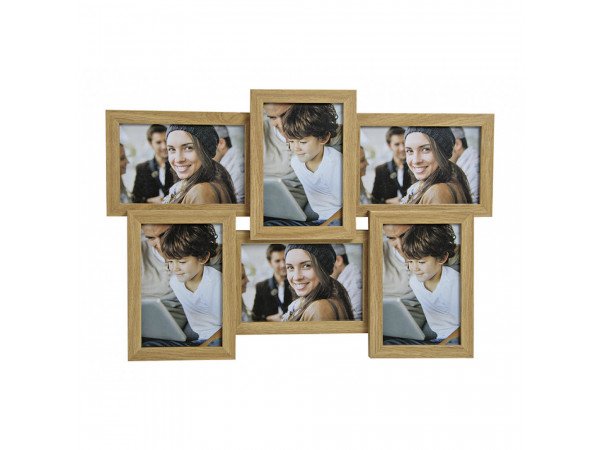Fotorám na 6 fotiek Mdf zent2904, 44x33cm Fotorám na 6 fotiek Mdf zent2904, 44x33cm