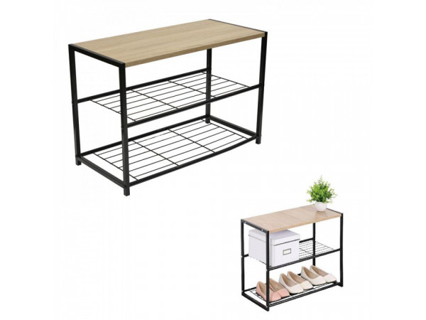 Botník z dreva a kovu Home deco factory HD6427 Botník z dreva a kovu Home deco factory HD6427