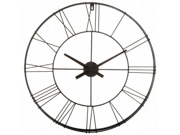 Nástenné kovové hodiny Atmosphera Vintage 977A, 70 cm, čierne