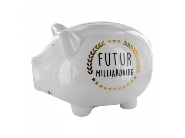 Pokladnička XXL prasiatko Futur milliardaire TI3083, 27 cm