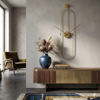 Luxusné kovové nástenné hodiny O8800 zlaté – moderné minimalistické hodiny 90 cm Luxusné kovové nástenné hodiny O8800 zlaté – moderné minimalistické hodiny 90 cm