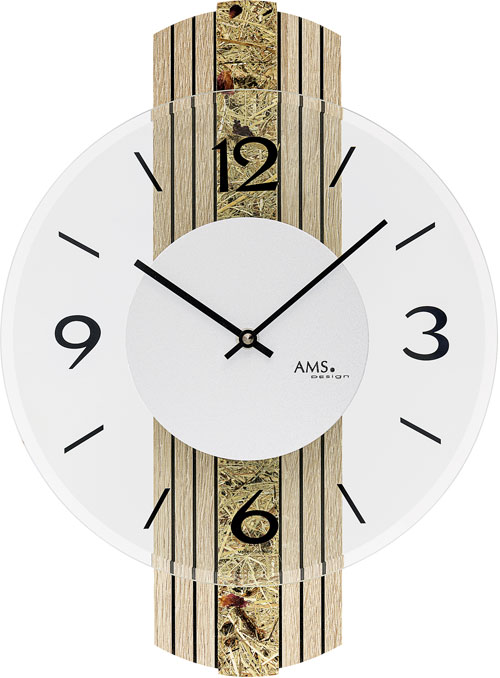Dizajnové nástenné hodiny 9674 AMS 38cm