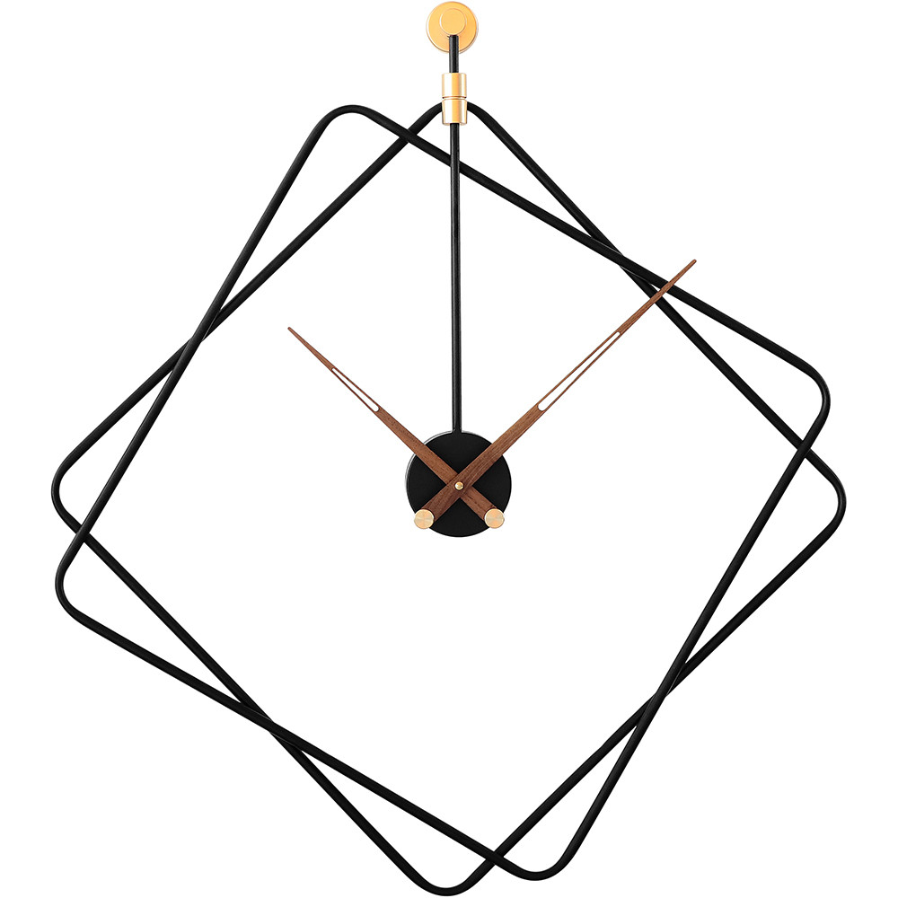Dizajnové kovové hodiny čierne MPM E04.4478.90, 60cm