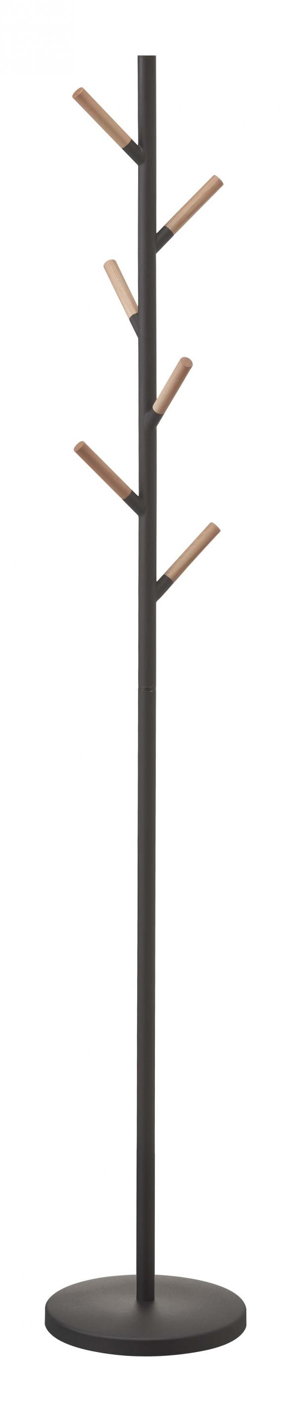 Vešiak Yamazaki Plain Pole Hanger, čierny