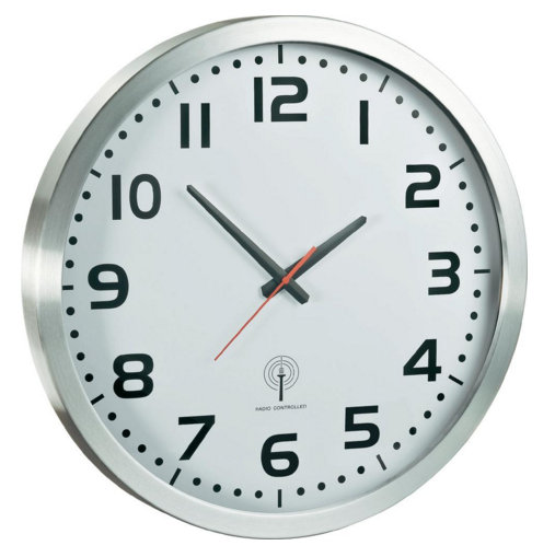 Nástenné DCF hodiny Maxie ALU, 50 cm